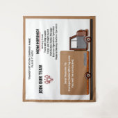 Hulp Gewenst Bedrijf Nu Inhuren Personaliseer  Wandkleed (Voorkant)