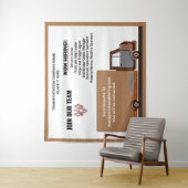 Hulp Gewenst Bedrijf Nu Inwerving Personaliseer  Wandkleed (In situ)