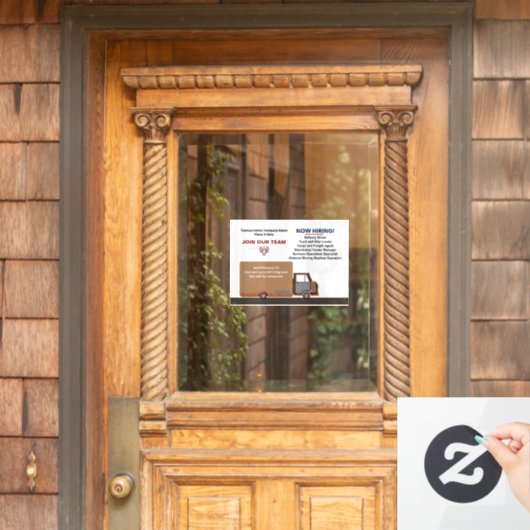 Hulp Gewenst In Huur Doe Mee Met Team Vacatures Pe Raamsticker (Huis Deur)