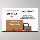 Hulp Gewenst Nu Aanwerving Vacatures Personaliseer Poster (Voorkant)