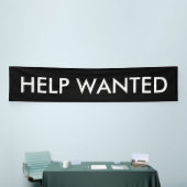 Hulp gezocht aanpasbare zwart witte banner (Beurs)
