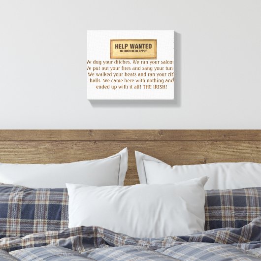 HULP GEZOCHT GEEN IERSE BEHOEFTE TOEPASSEN IERSE W CANVAS AFDRUK (Insitu (Slaapkamer))