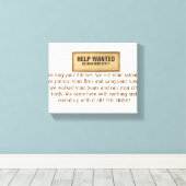 HULP GEZOCHT GEEN IERSE BEHOEFTE TOEPASSEN IERSE W CANVAS AFDRUK (Insitu (Houten vloer))