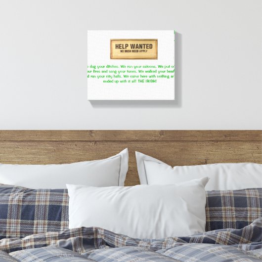 HULP GEZOCHT GEEN IERSE BEHOEFTE TOEPASSEN IERSE W CANVAS AFDRUK (Insitu (Slaapkamer))