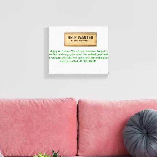 HULP GEZOCHT GEEN IERSE BEHOEFTE TOEPASSEN IERSE W CANVAS AFDRUK (Insitu (Woonkamer))