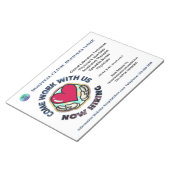 Hulp Gezochte Zaken nu Huren Personaliseert Notitieblok (Schuin)