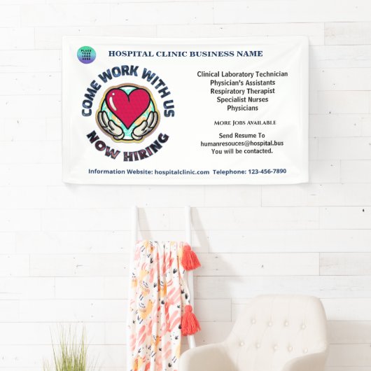 Hulp Gezochte Zaken nu Huren Personaliseert Spandoek (Insitu)