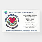 Hulp Gezochte Zaken nu Huren Personaliseert Spandoek (Horizontaal)