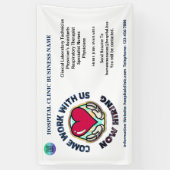 Hulp Gezochte Zaken nu Huren Personaliseert Spandoek (Verticaal)