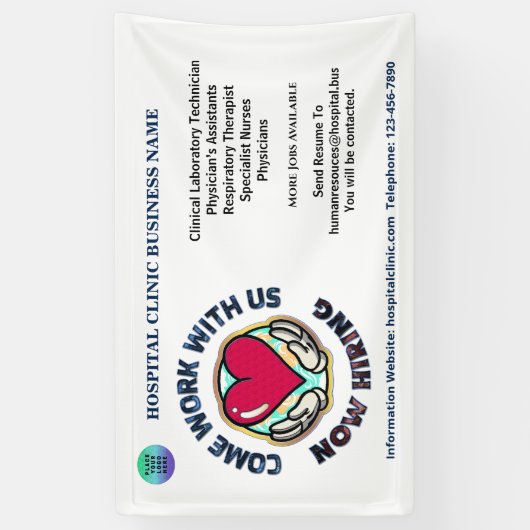 Hulp Gezochte Zaken nu Huren Personaliseert Spandoek (Verticaal)