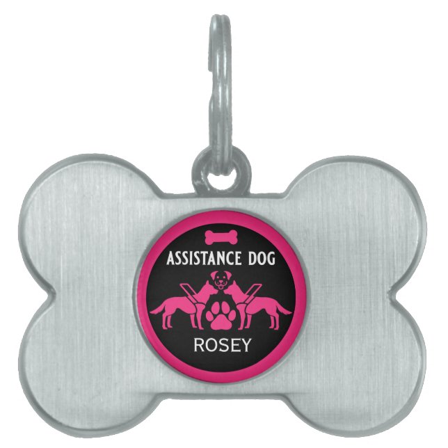 Hulp hond geschenken huisdieren naamplaatje (voorkant)