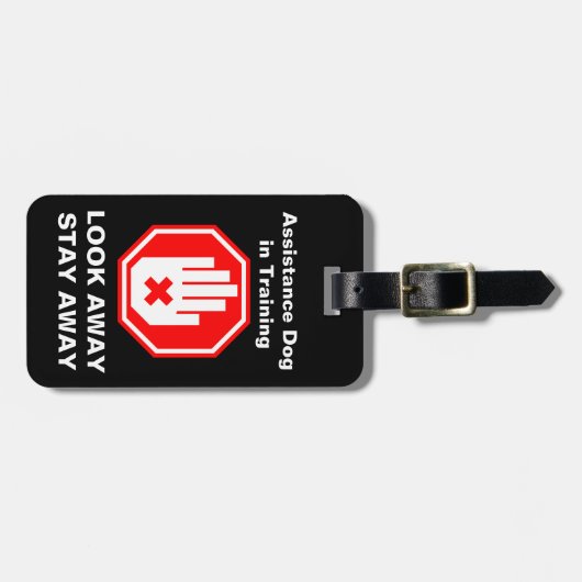 Hulp Hond in Training Hang Label Bagagelabel (Voorkant horizontaal)