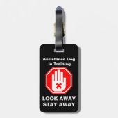 Hulp Hond in Training Hang Label Bagagelabel (Achterkant verticaal)