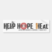 HULP. HOOP. HEAL #2 BUMPERSTICKER (Voorkant)