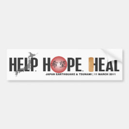 HULP. HOOP. HEAL #2 BUMPERSTICKER