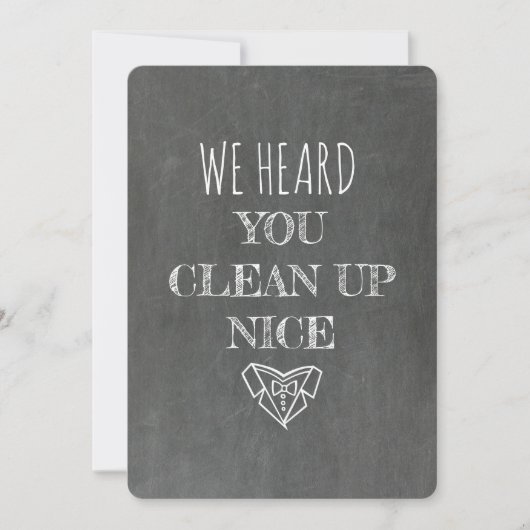 HULP HUWELIJKS OFFICIER | Chalkboard Grappig Huwel Kaart (Voorkant)