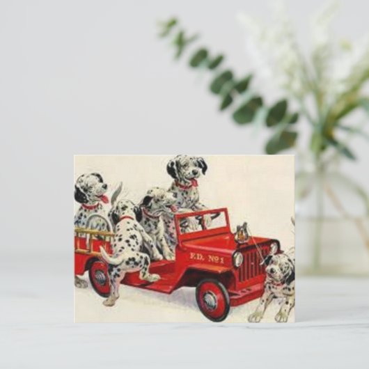 Hulp is onderweg! briefkaart (Staand voorkant)