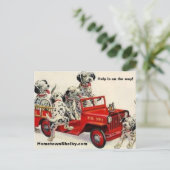 Hulp is onderweg! briefkaart (Staand voorkant)