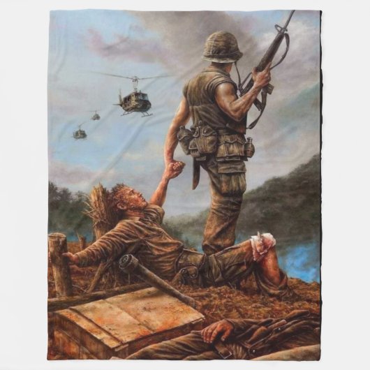 HULP IS ONDERWEG FLEECE DEKEN (Voorkant)