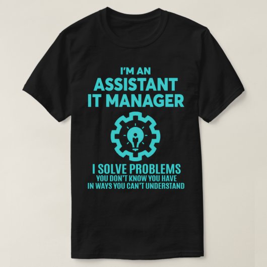 HULP IT MANAGER NICE DESIGN 2017 T-SHIRT (Design voorkant)