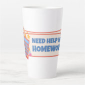 Hulp nodig bij huiswerk? latte mok (Voorkant)