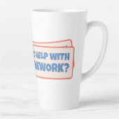 Hulp nodig bij huiswerk? latte mok (Rechts)