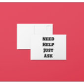 Hulp nodig briefkaart