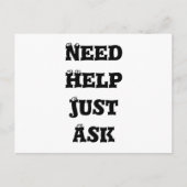 Hulp nodig briefkaart (Voorkant)