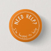 Hulp nodig Ik help je graag 2 Ronde Button 3,2 Cm (Voorkant)