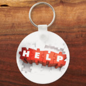 Hulp Puzzelstukken Sleutelhanger (Voorkant)