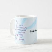 Hulp van arts bij het hart koffiemok (Voorkant links)