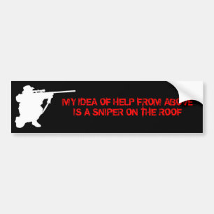 Hulp van boven bumpersticker