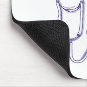 Hulp van een arts Hart Muismat (Hoek)