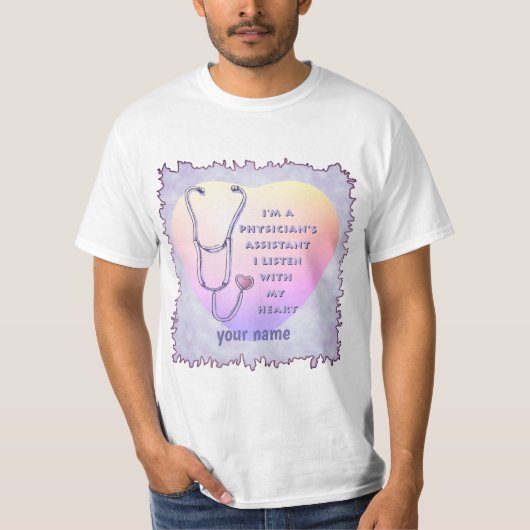 Hulp van een arts Hart T-shirt (Voorkant)