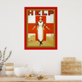 Hulp ~ verpleegster ~ Eerste Wereldoorlog Poster (Keuken)
