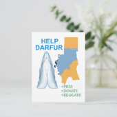 Hulp voor Darfur Briefkaart (Staand voorkant)