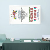 Hulp voor gezochte zakelijke kerstdagen nu inschak spandoek (Beurs)