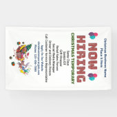 Hulp voor gezochte zakelijke kerstdagen nu inschak spandoek (Horizontaal)