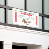 Hulp voor gezochte zakelijke kerstdagen nu inschak spandoek (Buitenkant Gebouw)