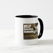 Hulp voor Mok van dakloze dieren (Voorkant rechts)