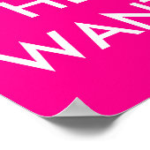 HULP WILDE PINK POSTER (Hoek)