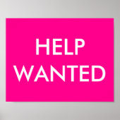 HULP WILDE PINK POSTER (Voorkant)