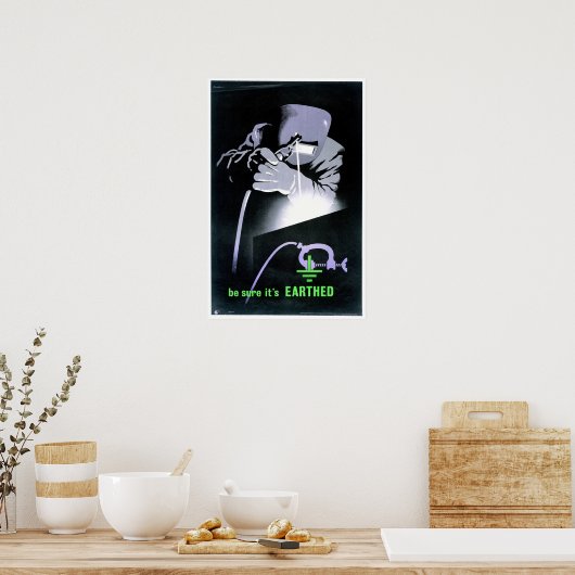  hulpankschip voor het lassen poster (Keuken)