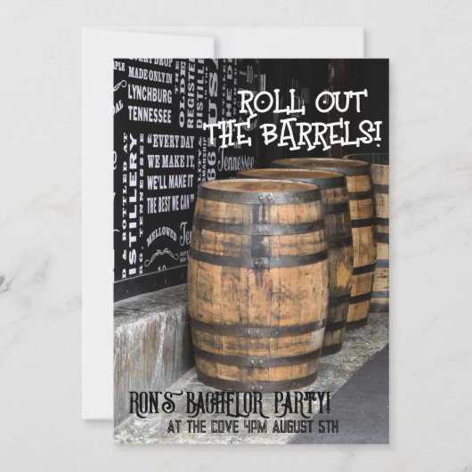 HULPBRANDY WHISKEY VERLOFDE FEEST UITNODIGINGEN (Voorkant)