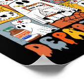 Hulpdienst Halloween Schattigee Pompoen Ghost Poster (Hoek)