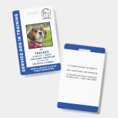 Hulphond in Opleiding Zakelijk Logo Foto ID Badge (Voor- en achterkant)