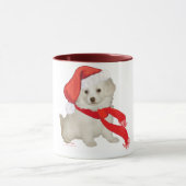 Hulpje van de Kerstman Puppy Poodle / Bichon Mix Mok (Midden)