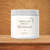 Hulpjuffrouw Voorstel Kaars Sticker Label