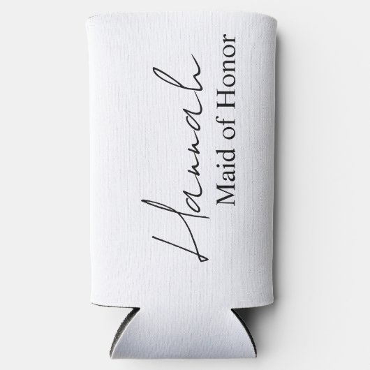 Hulpjuffrouw voorstel Slanke blikjeskoelers met na Seltzer Blikjeskoeler (Voorkant)