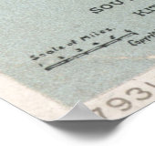 hulpkaart van Zuid-Californië (1898) Poster (Hoek)